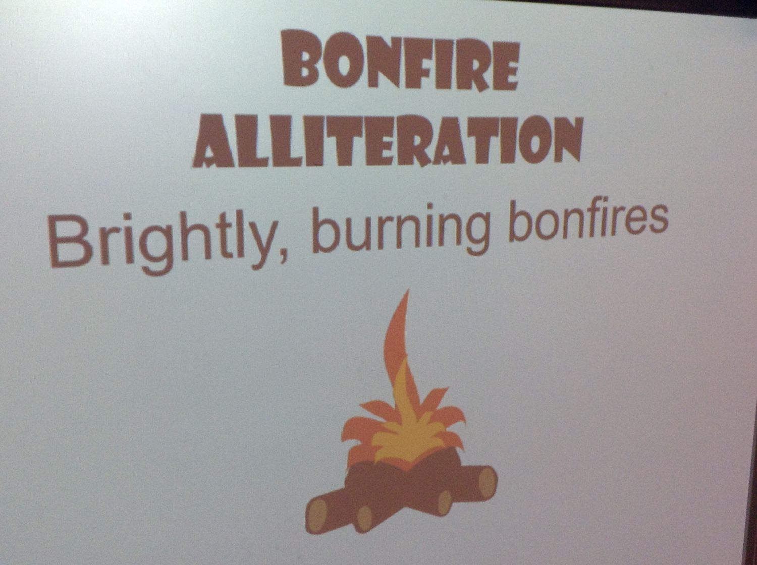 Bonfire poetry and alliteration! Hoyland Common Primary School