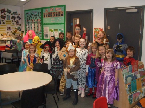 This morning un Club we had an array of book characters!! See who you can spot!!