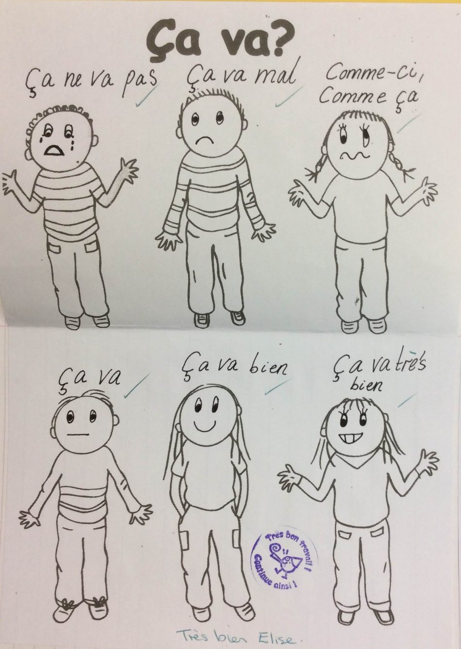A French greeting. Ca va? – Hoyland Common Primary School